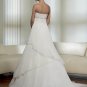 Free Shipping/2011 New arrival/A-line/Sweatheart/Satin&Organza/Chapel train/Wedding Dress/A1001