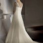 Free Shipping/2011 New arrival/A-line/Sweatheart/Satin&Mesh/Chapel train/Wedding Dress/A1008