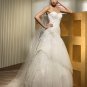 Free Shipping/2011 New arrival/A-line/Sweatheart/Satin&Mesh/Chapel train/Wedding Dress/A1009