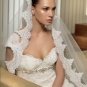 Free Shipping/2011 New arrival/A-line/Cap Sleeve/Satin/Chapel train/Wedding Dress/A1010
