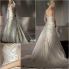 Free Shipping/2011 New arrival/A-line/Sweatheart/Taffeta&Lace/Chapel train/Wedding Dress/A1015