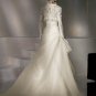 Free Shipping/2011 New arrival/A-line/Sweatheart/Satin&Organza/Chapel train/Wedding Dress/A1016