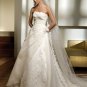 Free Shipping/2011 New arrival/A-line/Strapless/Satin&Organza/Chapel train/Wedding Dress/A1019
