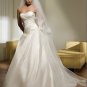 Free Shipping/2011 New arrival/A-line/Sweatheart/Satin/Chapel train/Wedding Dress/A1021