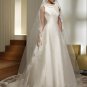 Free Shipping/2011 New arrival/A-line/Sleeveless/Satin/Chapel train/Wedding Dress/A1022