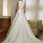 Free Shipping/2011 New arrival/A-line/Sleeveless/Satin/Chapel train/Wedding Dress/A1022