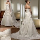 Free Shipping/2011 New arrival/A-line/Sweatheart/Taffeta/Chapel train/Wedding Dress/A1024