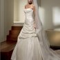 Free Shipping/2011 New arrival/A-line/Sweatheart/Taffeta/Chapel train/Wedding Dress/A1024