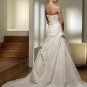 Free Shipping/2011 New arrival/A-line/Sweatheart/Taffeta/Chapel train/Wedding Dress/A1024