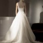 Free Shipping/2011 New arrival/A-line/Sleeveless/Satin&Organza/Chapel train/Wedding Gown /A1028