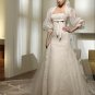 2011 New arrival/A-line/Strapless/Satin&Organza/Chapel train/luxurious Wedding Gown/A1031