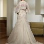 2011 New arrival/A-line/Strapless/Satin&Organza/Chapel train/luxurious Wedding Gown/A1031
