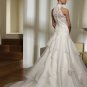 Free Shipping/2011 New arrival/A-line/Halter/Satin&Organza/Chapel train/Wedding Dress/A1044