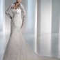 2011 New arrival/Mermaid/Satin&Organza/Chapel train/luxurious bridal gown with jacket/A1054