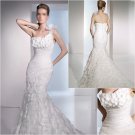 Free Shipping/2011 New arrival/Mermaid/One-Shoulder/Taffeta/Chapel train/Wedding Dress/A1057