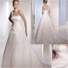 Free Shipping/2011 New arrival/A-line/One-Shoulder/Satin/Chapel train/Wedding Dress/A1058