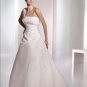 Free Shipping/2011 New arrival/A-line/One-Shoulder/Satin/Chapel train/Wedding Dress/A1058