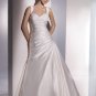 Free Shipping/2011 New arrival/A-line/Off the Shoulder/Satin/Chapel train/Wedding Dress/A1059