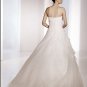 Free Shipping/2011 New arrival/A-line/Sweatheart/Satin&Organza/Chapel train/Wedding Dress/A1061