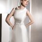 Free Shipping/2011 New arrival/A-line/Sleeveless/Satin/Chapel train/Wedding Dress/A1063