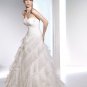 Free Shipping/2011 New arrival/A-line/Sweatheart/Satin&Organza/Chapel train/Wedding Dress/A1065