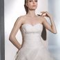 Free Shipping/2011 New arrival/A-line/Sweatheart/Satin&Organza/Chapel train/Wedding Dress/A1065