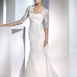 Mermaid/Stapless/Satin&Mesh/Chapel train/luxurious Wedding Dress with jacket/A1073