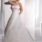 Free Shipping/2011 New arrival/A-line/Strapless/Satin/Chapel train/Wedding Dress/A1076