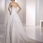 Free Shipping/2011 New arrival/A-line/Strapless/Satin/Chapel train/Wedding Dress/A1076