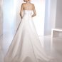 Free Shipping/2011 New arrival/A-line/Strapless/Satin/Chapel train/Wedding Dress/A1077
