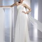 Free Shipping/2011 New arrival/A-line/One shoulder/Chiffon&Satin/Floor Length/Wedding Dress/A1080