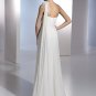 Free Shipping/2011 New arrival/A-line/One shoulder/Chiffon&Satin/Floor Length/Wedding Dress/A1080