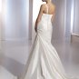 Free Shipping/2011 New arrival/A-line/One shoulder/Taffeta/Satin/Chapel train/Wedding Dress/A1079