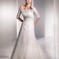 Free Shipping/A-line/Strapless/Satin&Lace/Chapel train/Wedding Dress with jacket/A1082