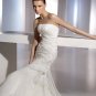 Free Shipping/2011 New arrival/A-line/Straples/Satin&Organza/Chapel train/Wedding Dress/A1088