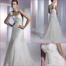 Free Shipping/2011 New arrival/Mermaid/Sleeveless/Satin&Mesh/Floor Length/Wedding Dress/A1099