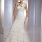 Free Shipping/2011 New arrival/Mermaid/One-Shoulder/Satin&Organza/Floor Length/Wedding Dress/A1101