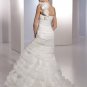 Free Shipping/2011 New arrival/Mermaid/One-Shoulder/Satin&Organza/Floor Length/Wedding Dress/A1101