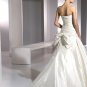 Free Shipping/2011 New arrival/A-line/Strapless/Satin/Chapel train/Wedding Dress/A1104