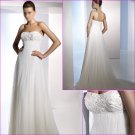 Free Shipping/2011 New arrival/A-line/Sweatheart/Satin&Mesh/Chapel train/Wedding Dress/A1106