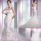 Free Shipping/2011 New arrival/Sheath/Sweatheart/Satin&Organza/Chapel train/Wedding Dress/A1109