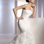 Free Shipping/2011 New arrival/Sheath/One-Shoulder/Satin&Organza/Chapel train/Wedding Dress/A1110
