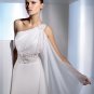 Free Shipping/2011 New arrival/A-line/One-shoulder/Chiffon/Chapel train/Wedding Dress/A1115