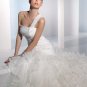 Free Shipping/2011 New arrival/A-line/One-shoulder/Satin&Mesh/Chapel train/Wedding Dress/A1117