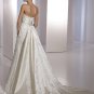 Free Shipping/2011 New arrival/Sheath/Strapless/Satin/Chapel train/Wedding Dress/A1123