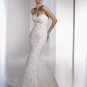 Free Shipping/2011 New arrival/Mermaid/Sweatheart/Satin&Lace/Chapel train/Wedding Dress/A1126