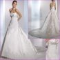 Free Shipping/2011 New arrival/A-line/Strapless/Satin/Chapel train/Wedding Dress/A1131