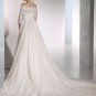 Free Shipping/2011 New arrival/A-line/Strapless/Satin&Lace/Chapel train/Wedding Dress/A1134