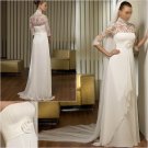 Free Shipping/2011 New arrival/A-line/Strapless/Chiffon/Floor Length/Wedding Dress/A1142