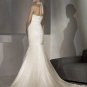 Free Shipping/2011 New arrival/Mermaid/Halter/Satin&Lace/Floor Length/Wedding Dress/A1143